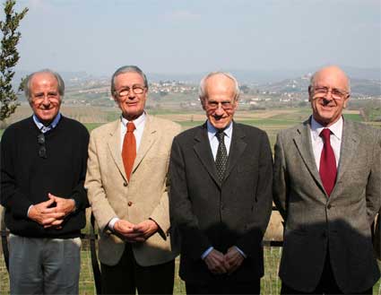 15.3.2007: da sinistra Felluga, Calò Simcic e Costacurta