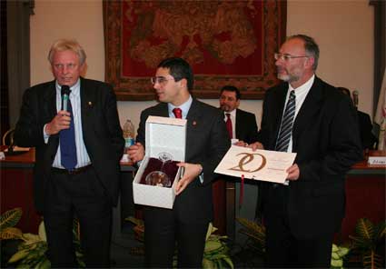 Dario Raccaro, Valentino Valenti e Claudio Cucut (sindaco di Cormòns) da sinistra, Roma 8 febbraio 2007