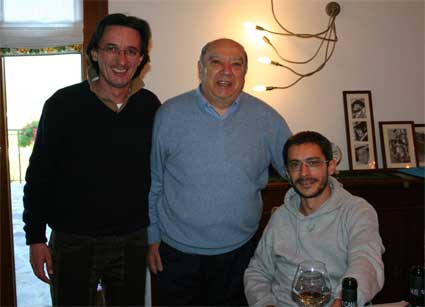 Nicolò Gambarotto, a sinistra, con i Rossetto