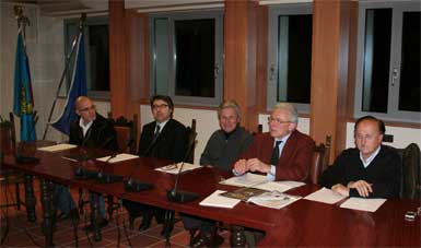 Schioppettino, tavola rotonda, da sinistra CESCHIN, VIOLA, MARCOLINI, PETRIS E FABBRO