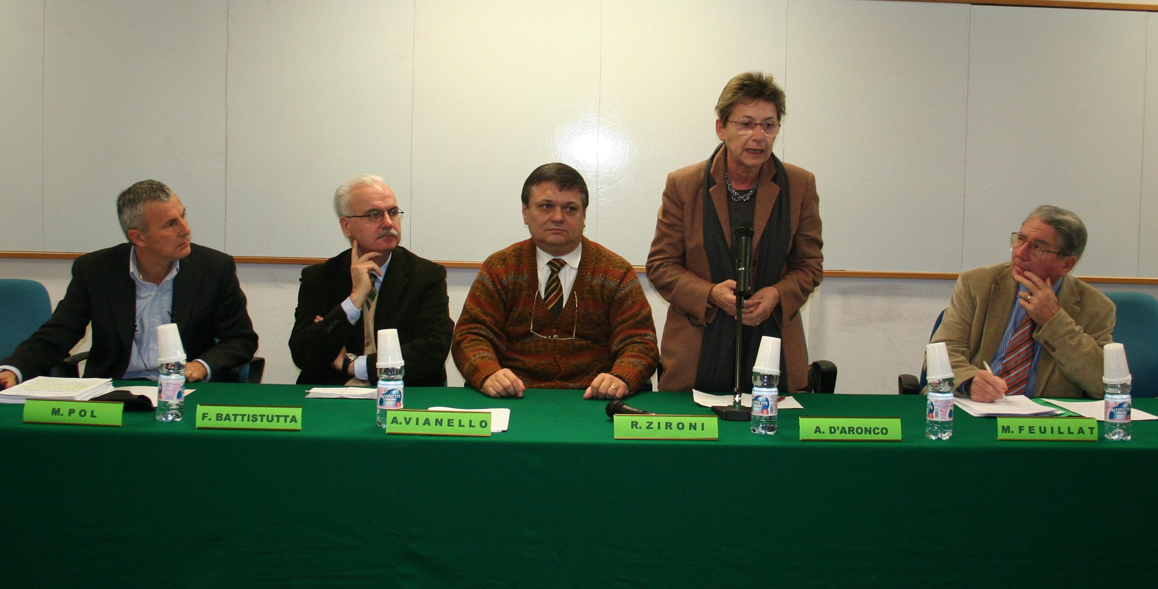 Pol, Vianello, Zironi, D'Aronco Feuillat (da sinistra)